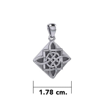 Celtic Spirits Quaternary Knot Silver Pendant TPD3018 - Jewelry